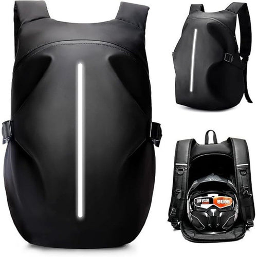 Multifunctional Motorcycle Backpack with Integrated Helmet Bag Bowlift