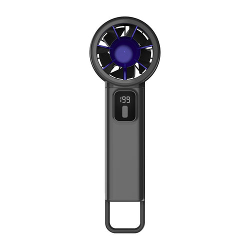 Women's portable hand fan with digital temperature display Bowlift