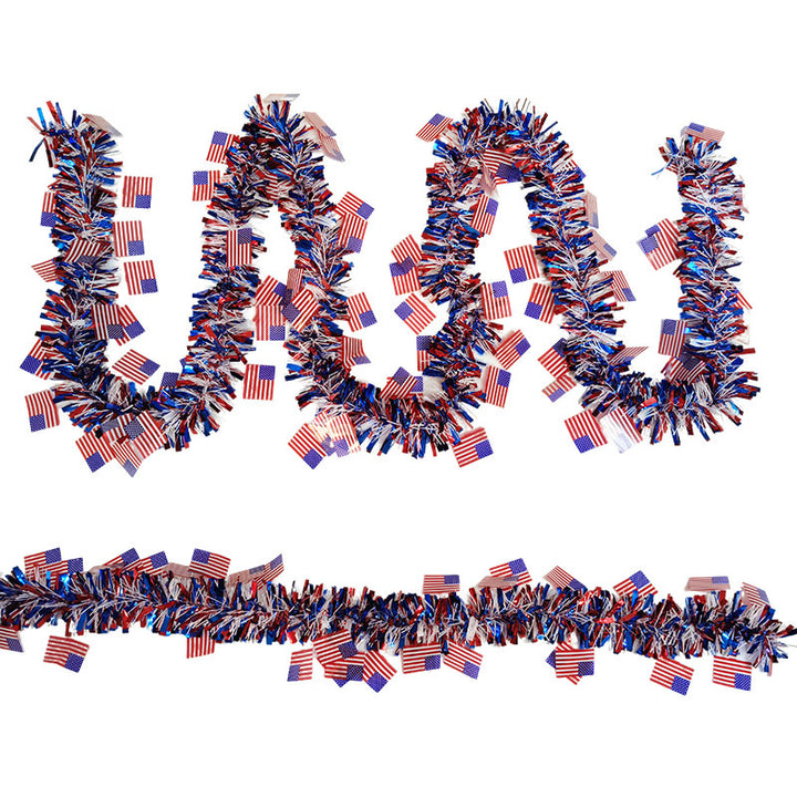 Unisex decorative confetti garland with metallic sequins and flexible wire core Bowlift