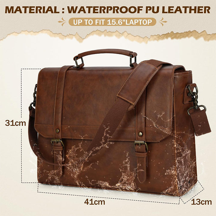 Briefcase Made of High-Quality Leather Bowlift