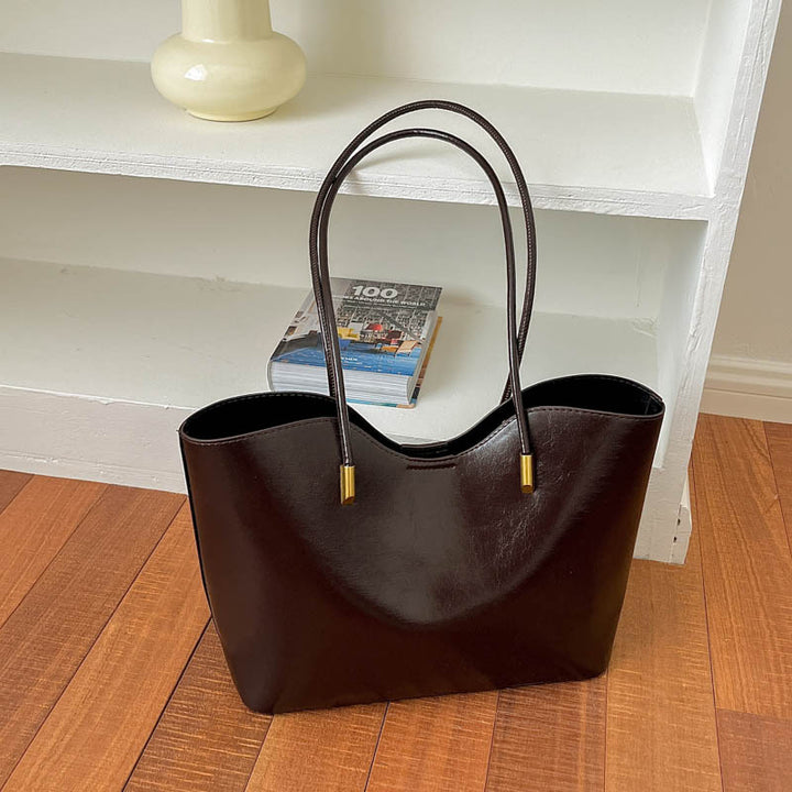 WoElegant Faux Leather Tote Bag Bowlift