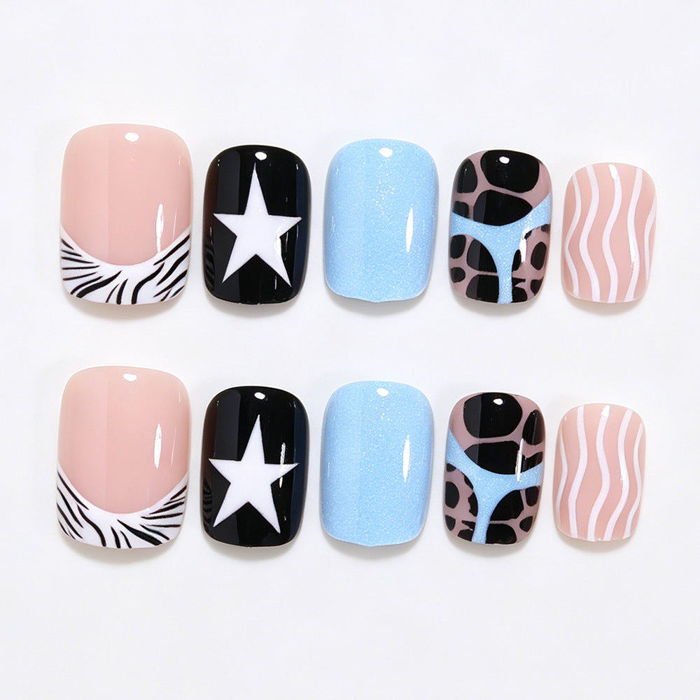 Artistic Decorative Press-On Nail Art Set Bowlift