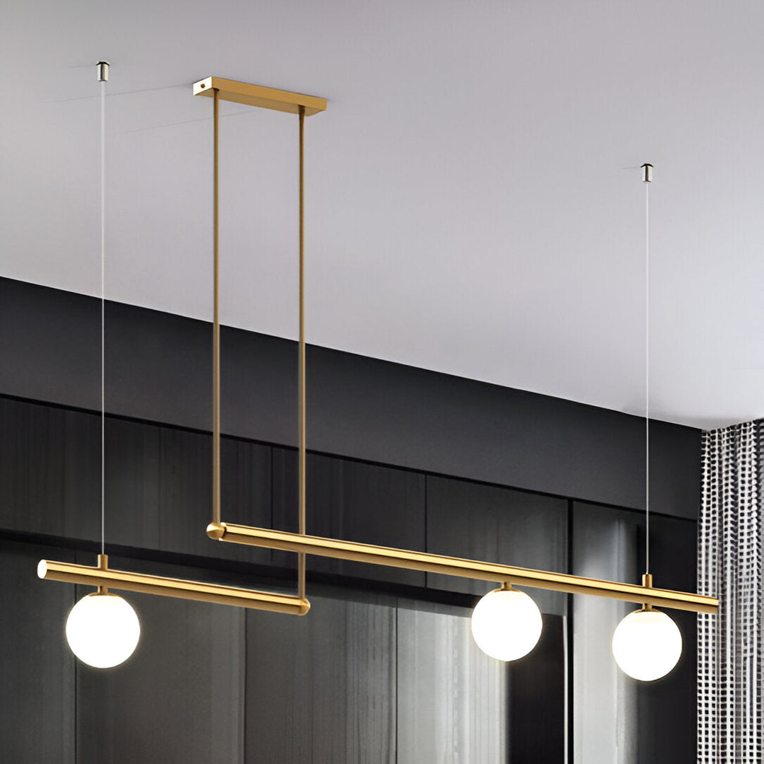 BowLift | Nordic Glass Linear Luxury Pendant Lamp
