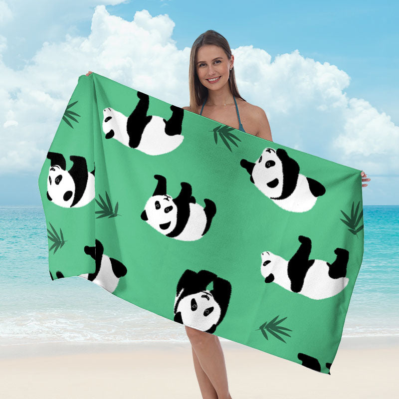 Beach towel with creative surf motif Bowlift
