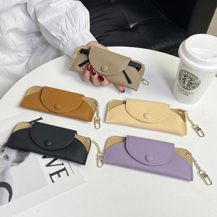 Textured Leather Zip Coin Purse Bowlift