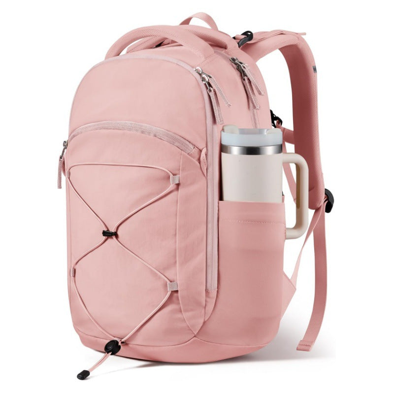 Multifunctional backpack with drink compartment and elastic lacing Bowlift