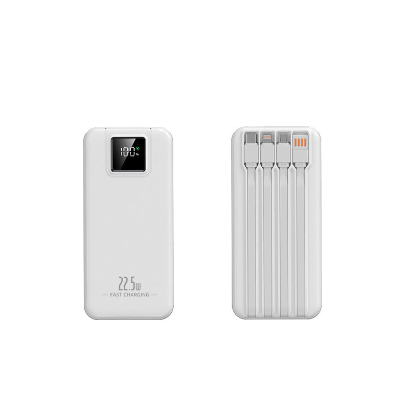 Portable power bank with intelligent fast charging function and digital charge level display Bowlift