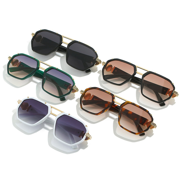 Elegant Oversized Geometric Sunglasses Bowlift