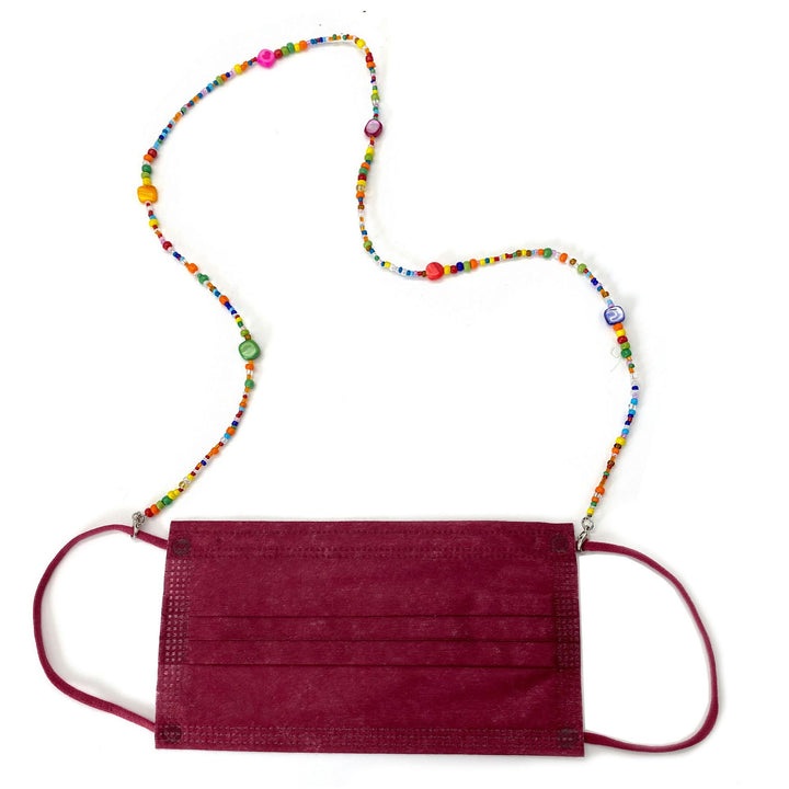 Colorful Beaded Eyewear Retainer Chain Bowlift