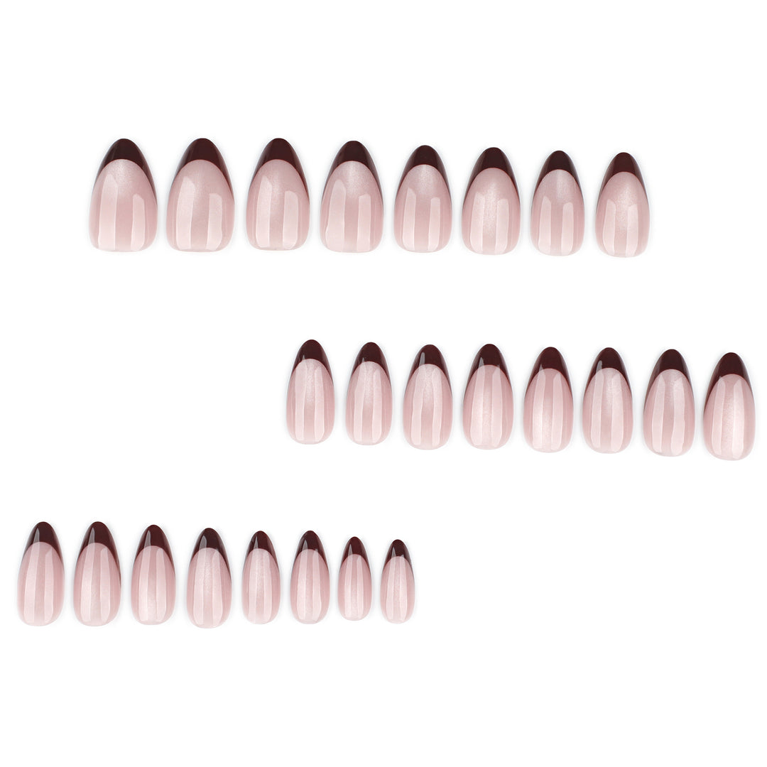 Elegant Acrylic Nails with Modern Ombre Design Bowlift
