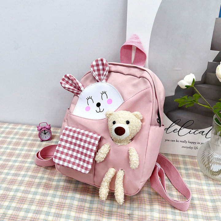 Cute Animal-Themed Plush Backpack Bowlift