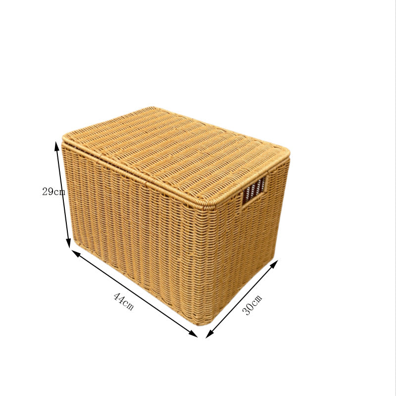 Versatile Rectangular Woven Storage Bin Bowlift