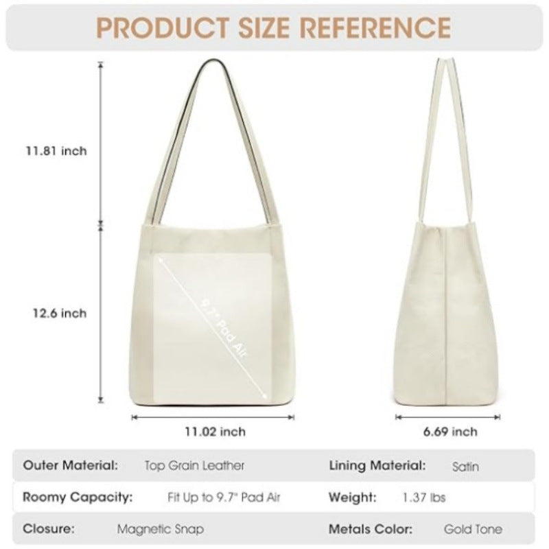Stylish Leather Hobo Handbag Bowlift