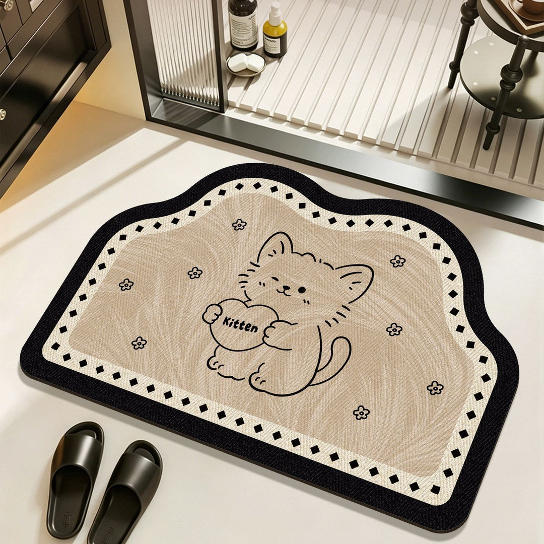 Playful Animal-Themed Bathroom Mat Bowlift