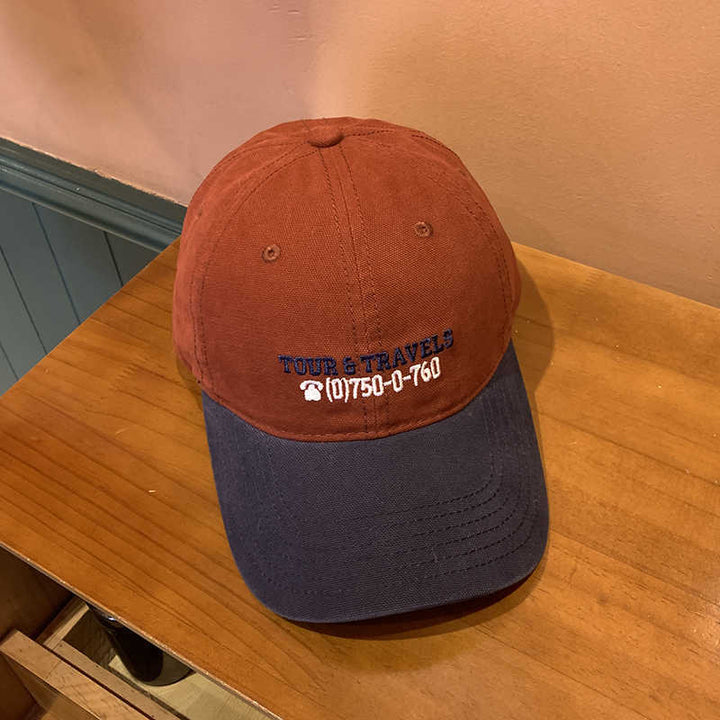 Men's Casual Travel-Themed Baseball Cap Bowlift
