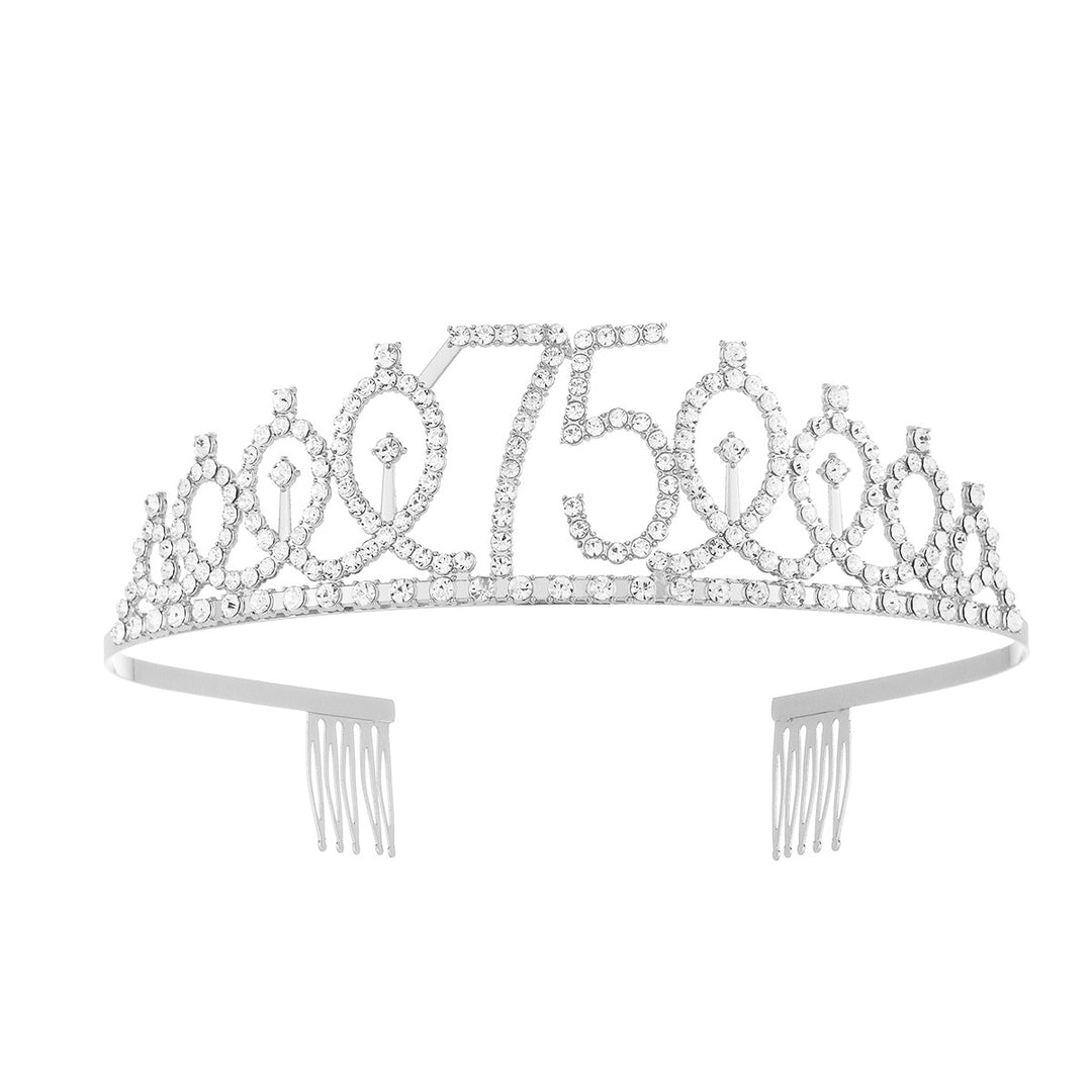 Women's Crystal-Embellished Tiara with Elegant Design Bowlift