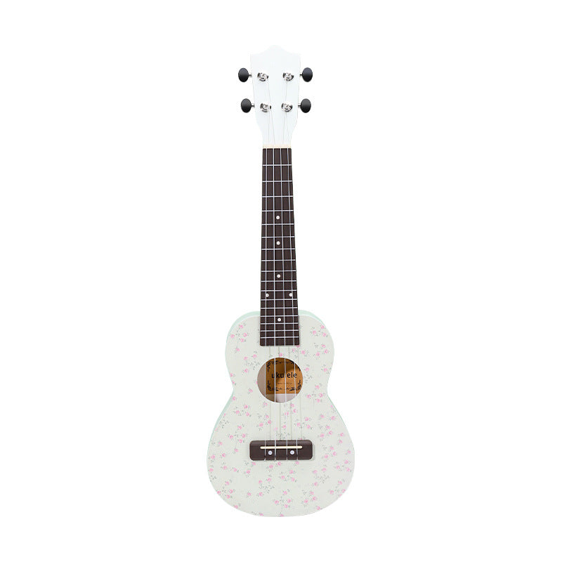 Floral Patterned Ukulele Bowlift