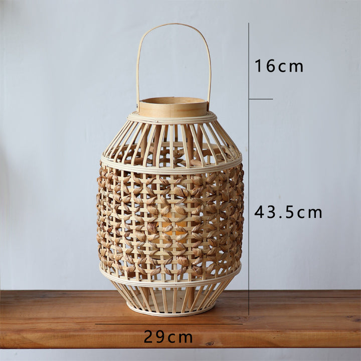Handcrafted Rattan Lantern Bowlift