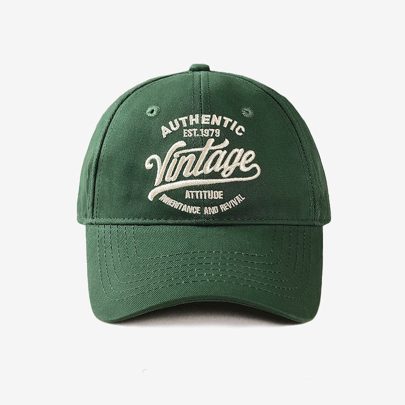 Vintage-Inspired Embroidered Baseball Cap