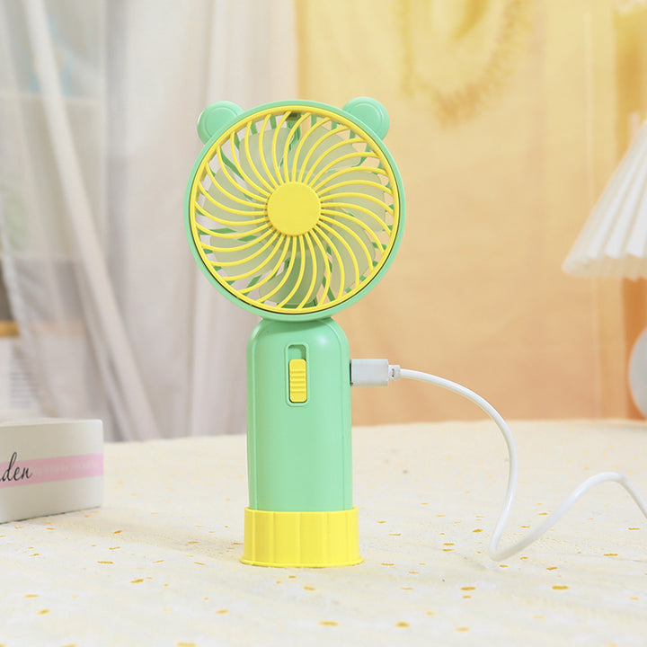 Women's Portable Handheld Fan with Cute Animal Design Bowlift