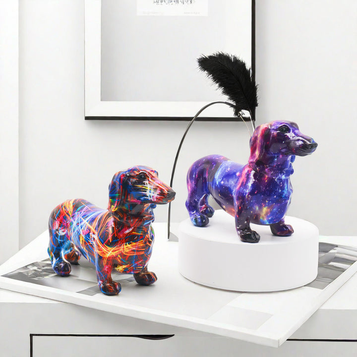 Creative decoration figure of a dachshund Bowlift