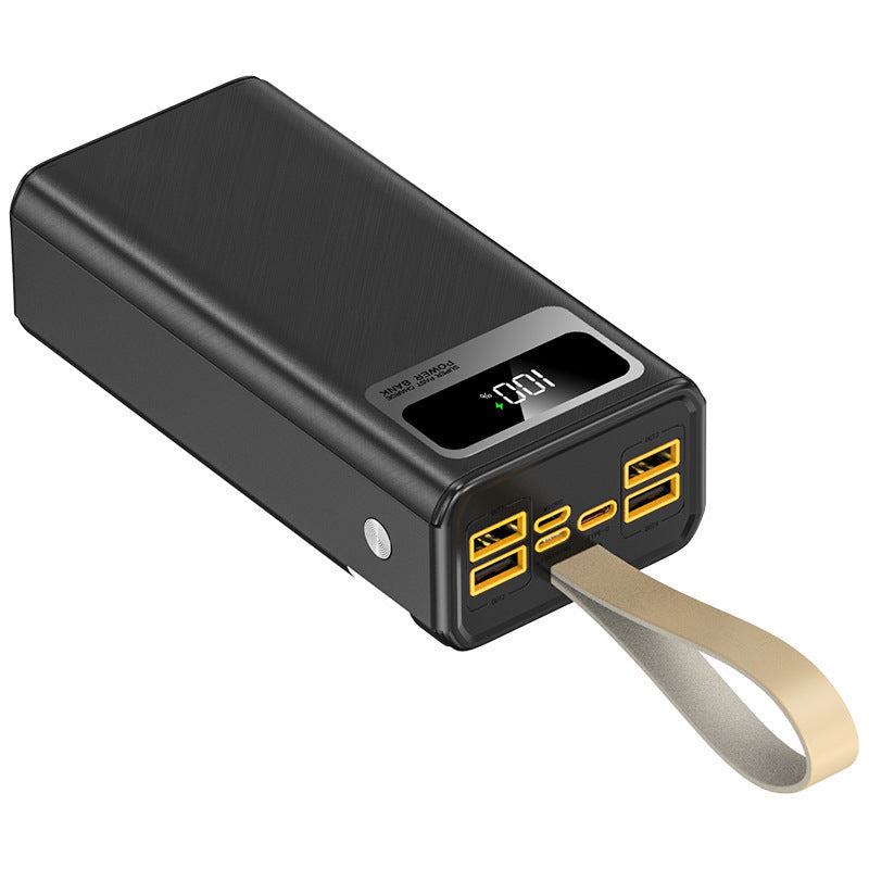 Portable power bank with intelligent LED charging status display and multi-USB ports Bowlift