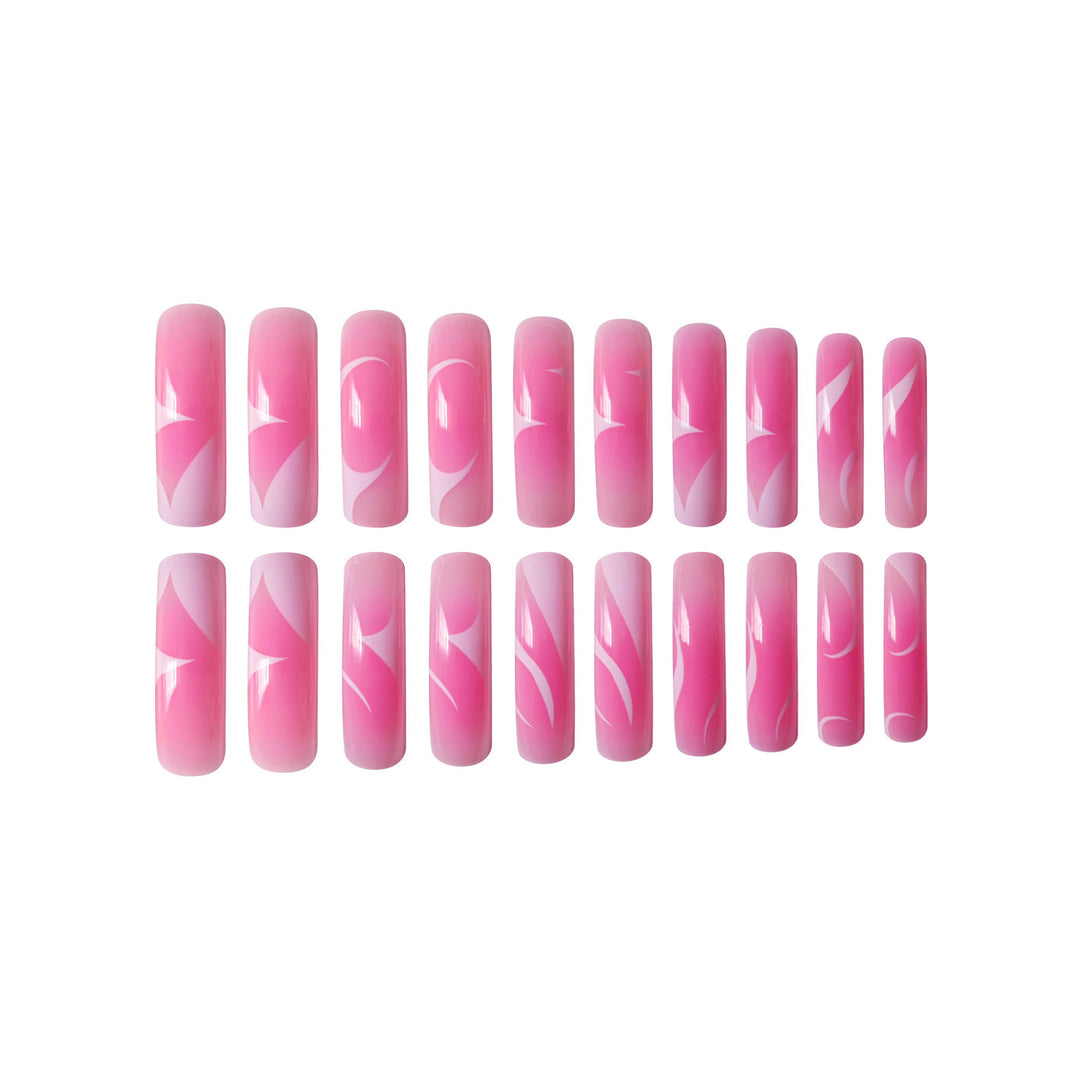 Elegant Artistry Press-On Nail Set Bowlift