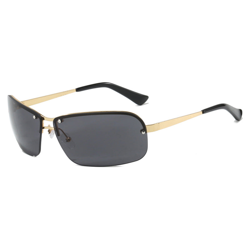 Ladies sunglasses with large, elegant lenses and a modern metal frame Bowlift