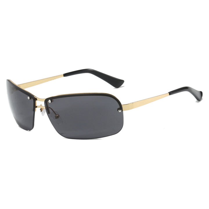 Ladies sunglasses with large, elegant lenses and a modern metal frame Bowlift