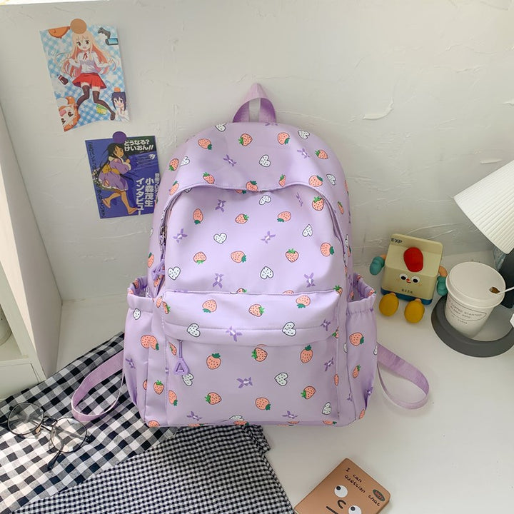 Playful Patterned School Backpack