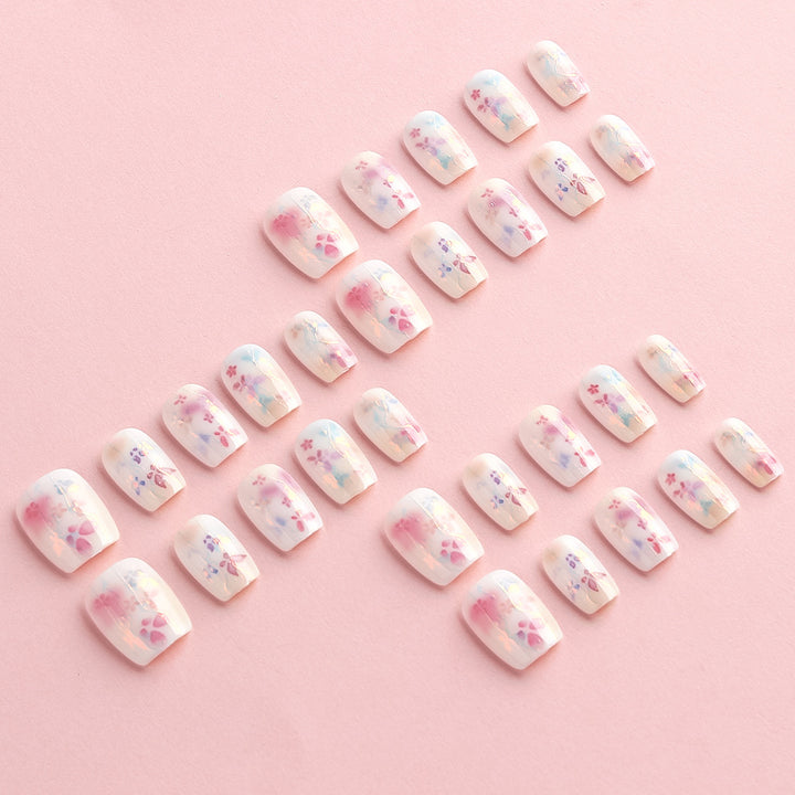Artistic Floral Nail Art Set Bowlift