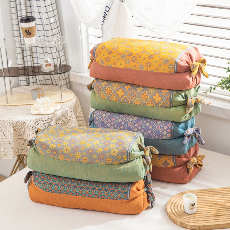 Women Decorative Neck Roll with Floral Pattern Bowlift