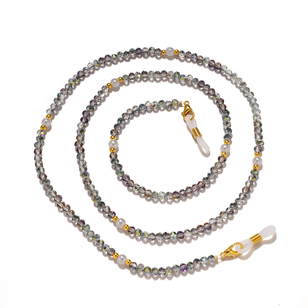 Elegant Crystal Beaded Eyewear Chain Bowlift