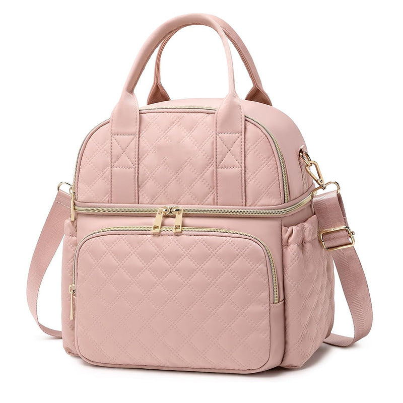 Elegant and Spacious Quilted Shoulder Bag Bowlift