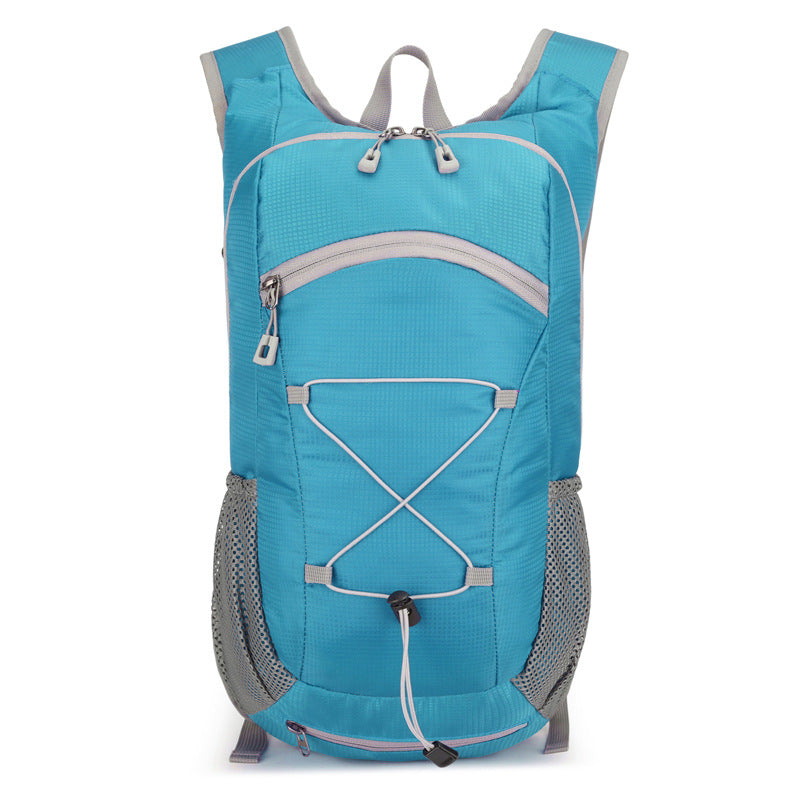 Unisex nan lightweight daypack with hydration system compatibility, breathable mesh side pockets and elastic cord attachment Bowlift