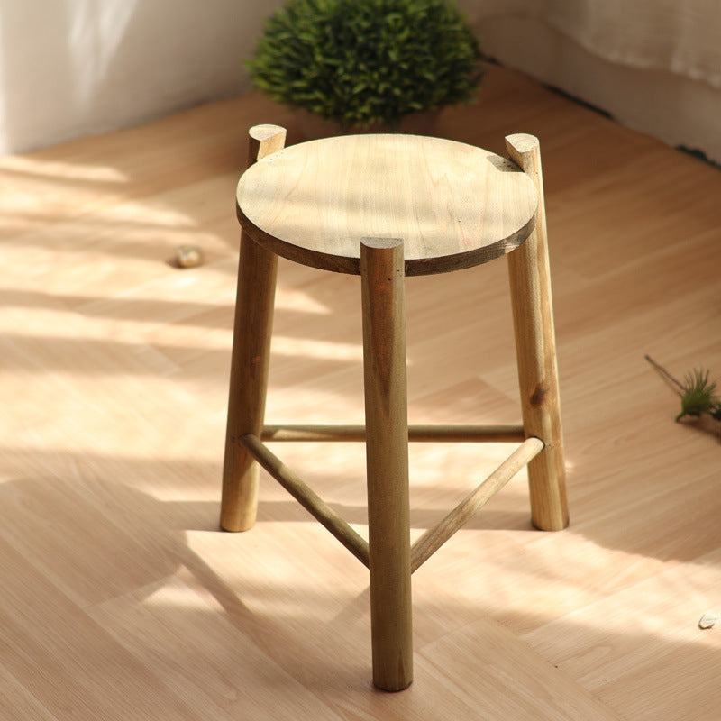 Rustic Wooden Stool Bowlift