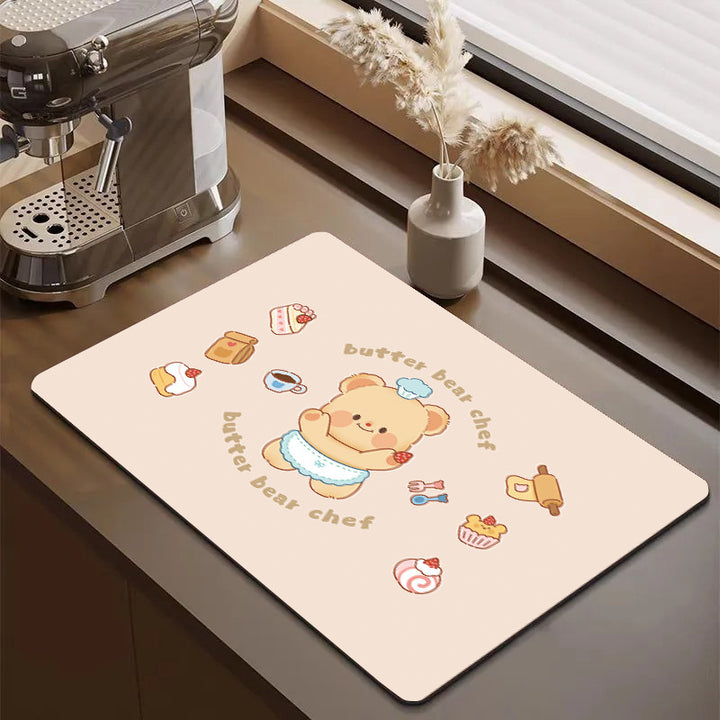 Cute Cartoon Food-Themed Kitchen Mat Bowlift
