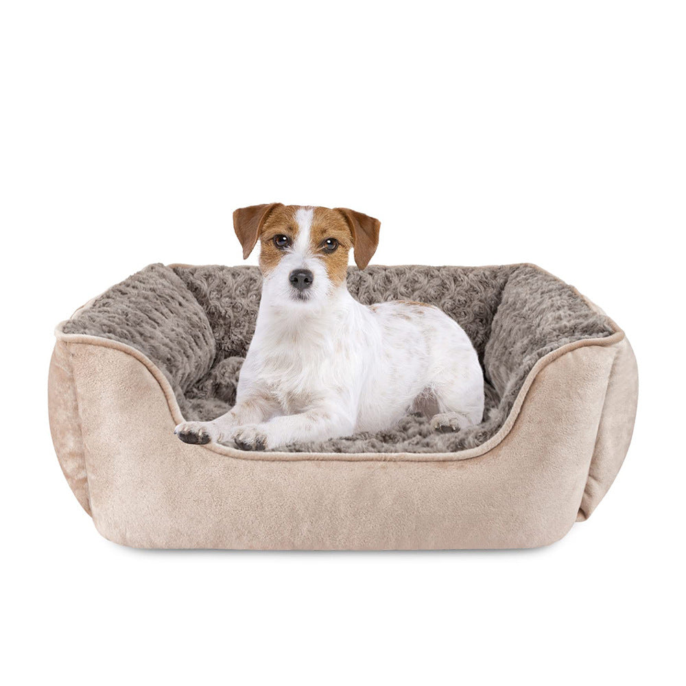 Plush Orthopedic Dog Couch  Dog Bed