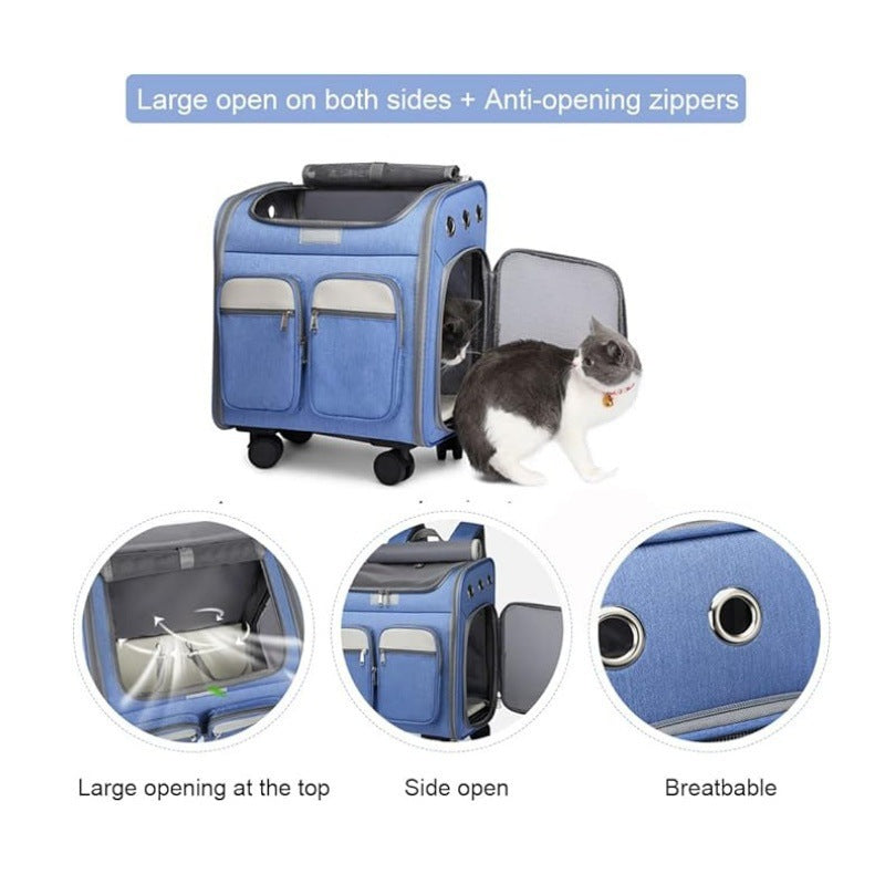 Multifunctional Travel Bag with Trolley Function Bowlift