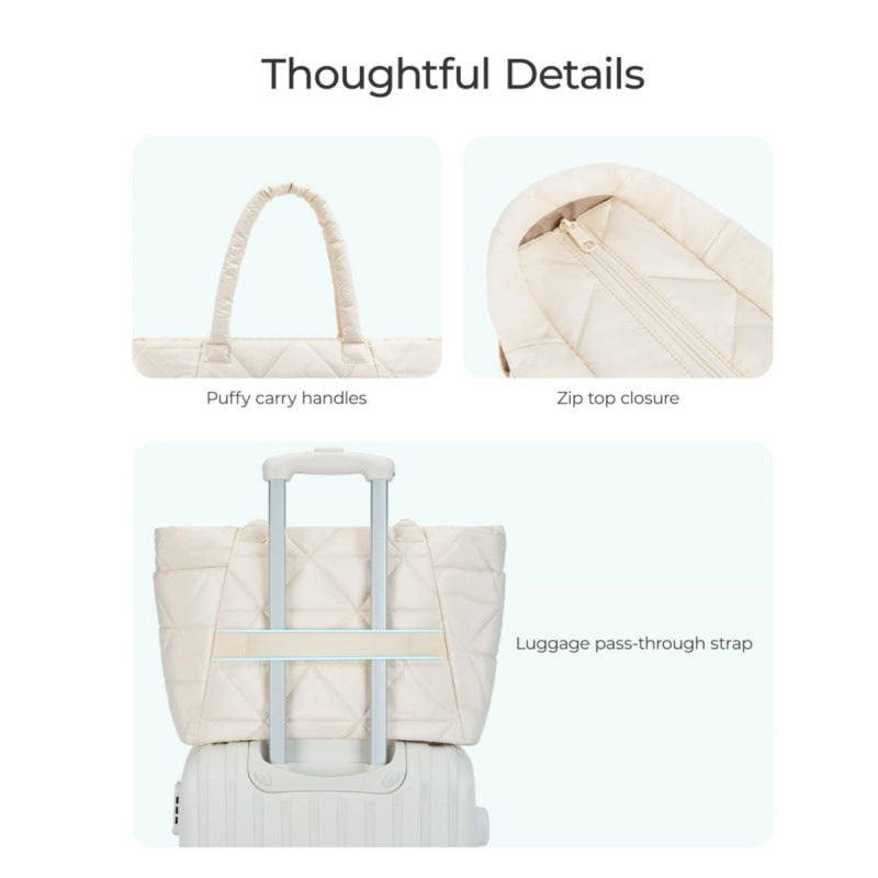 Stylish quilted tote bag Bowlift