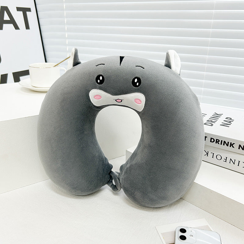 Women Kitten Neck Support Pillow Bowlift