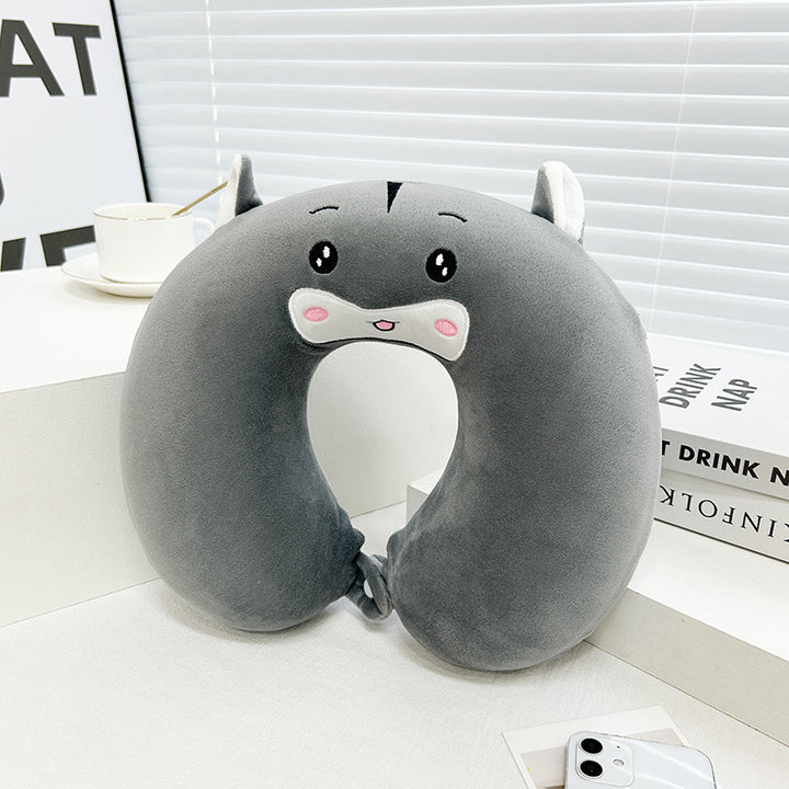 Women Kitten Neck Support Pillow Bowlift
