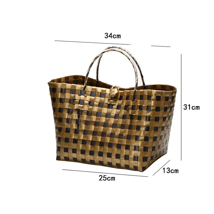 Large Capacity Woven Shopping Tote Bowlift
