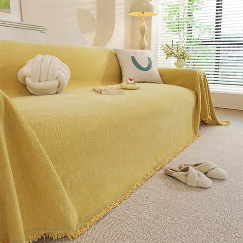 Cozy Textured Sofa Throw Blanket