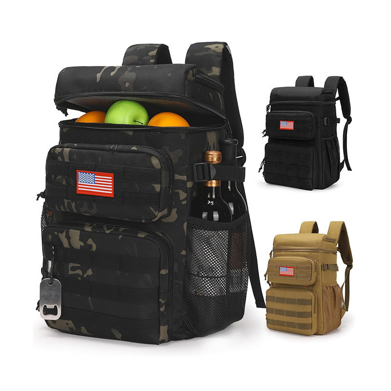 Multifunctional Insulated Backpack with Beverage Compartment Bowlift