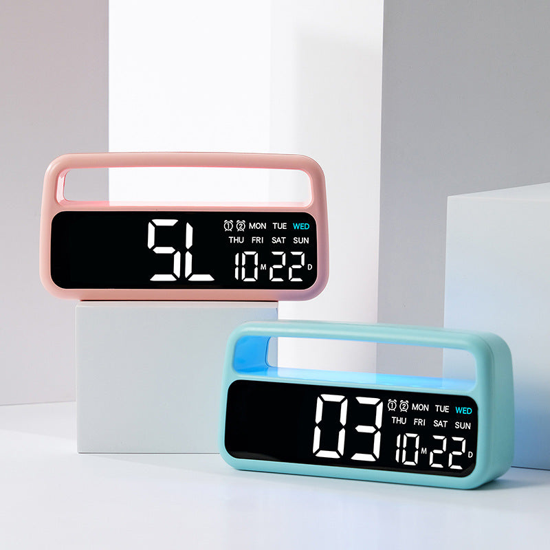 Digital alarm clock with clear LED display and modern features Bowlift
