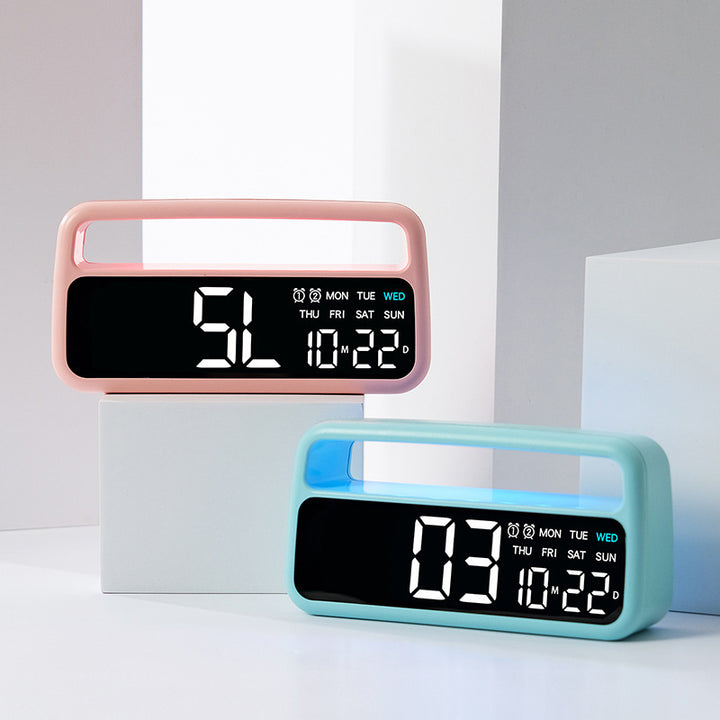 Digital alarm clock with clear LED display and modern features Bowlift