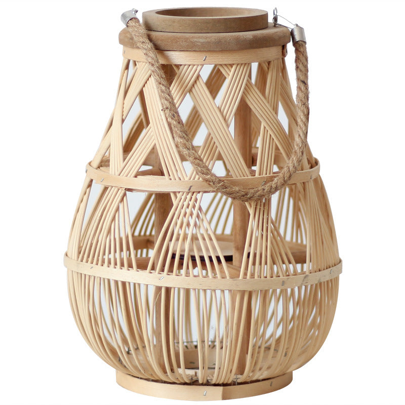 Handmade Rattan Lantern Bowlift