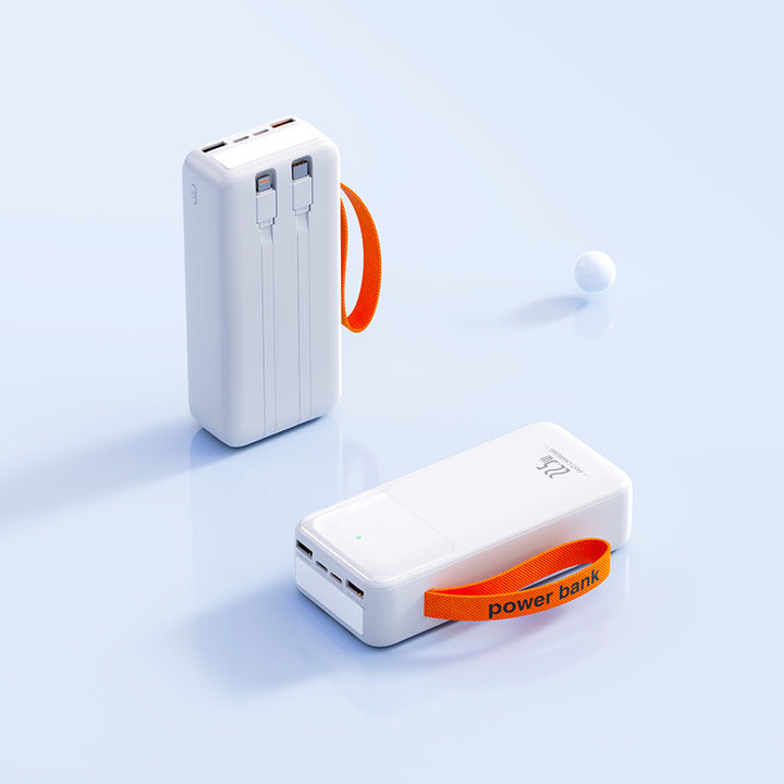 Portable power bank with integrated charging cable and fast charging function Bowlift