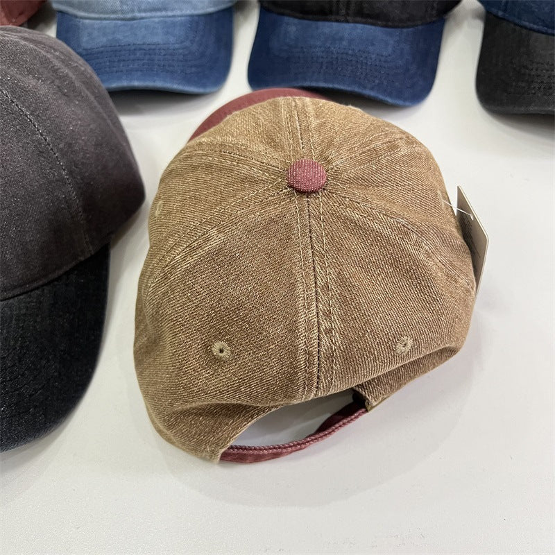 Men's Denim-Style Adjustable Cap Bowlift